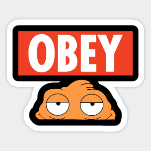 American Dad Obey Klaus Sticker
